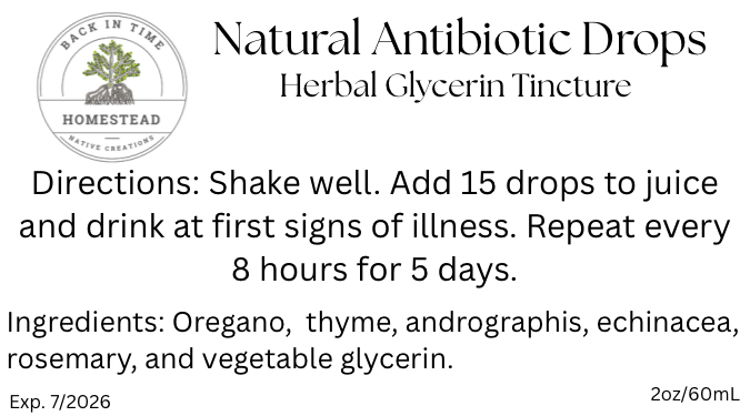 Natural Antibiotic Glycerin Tincture