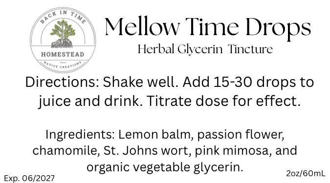 Mellow Time Glycerin Tincture