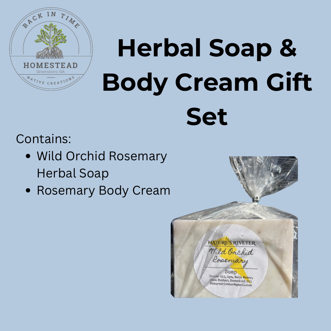 Rosemary Herbal Soap & Body Cream Gift Set