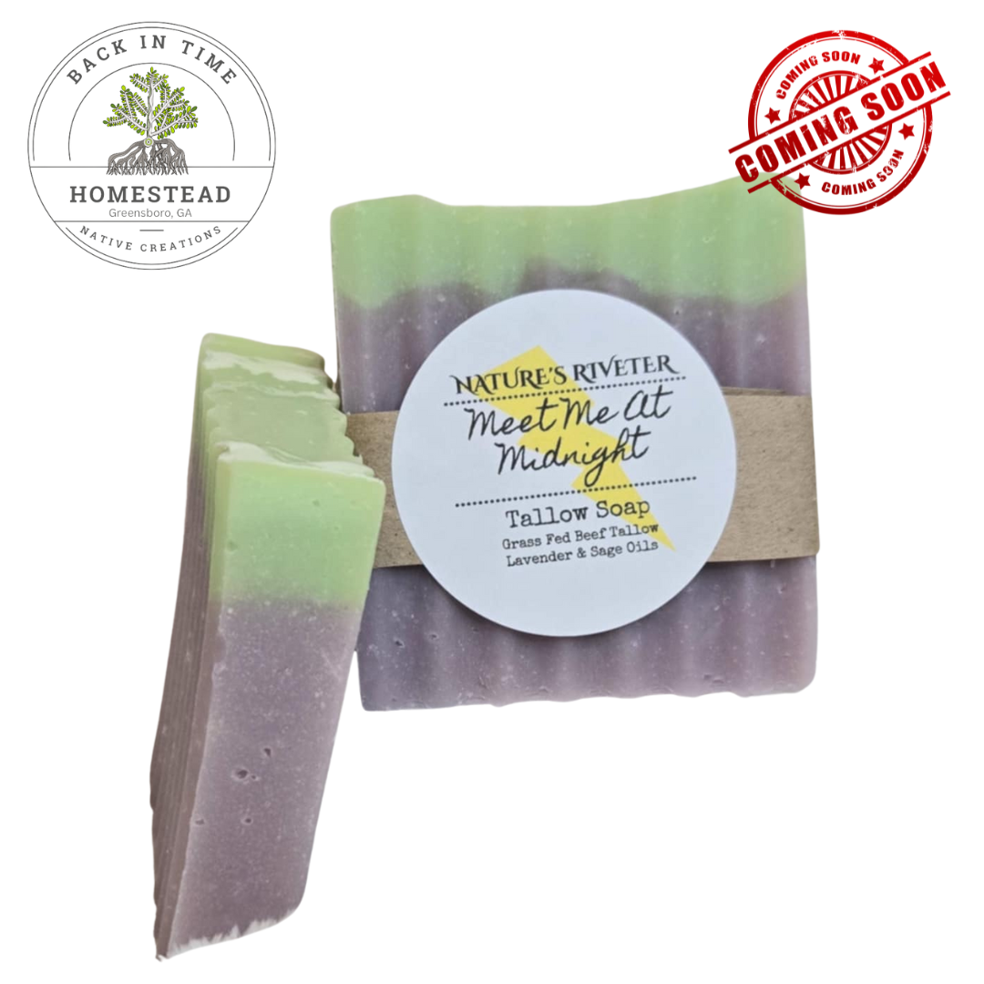 Meet Me at Midnight (Lavender & Sage) Tallow Soap