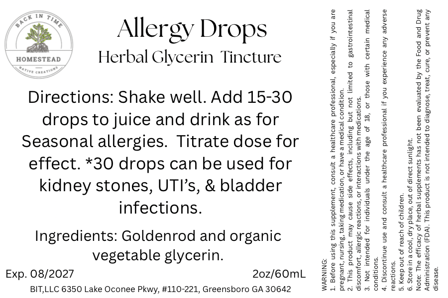 Goldenrod Allergy Drops Glycerin Tincture