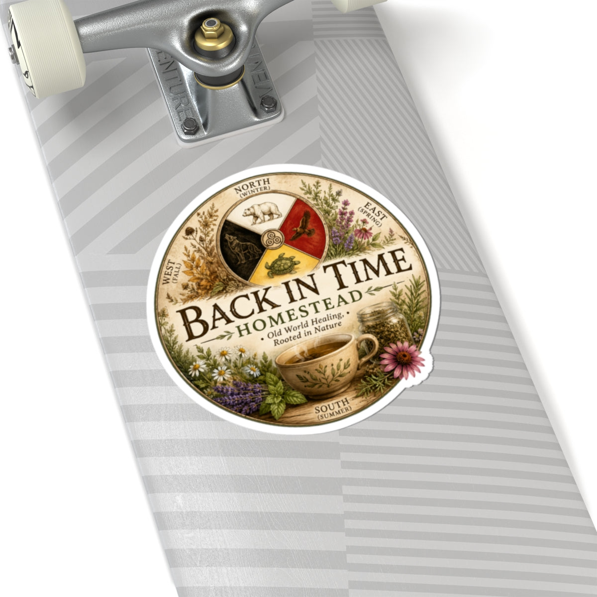Back in Time Homestead Kiss-Cut Sticker