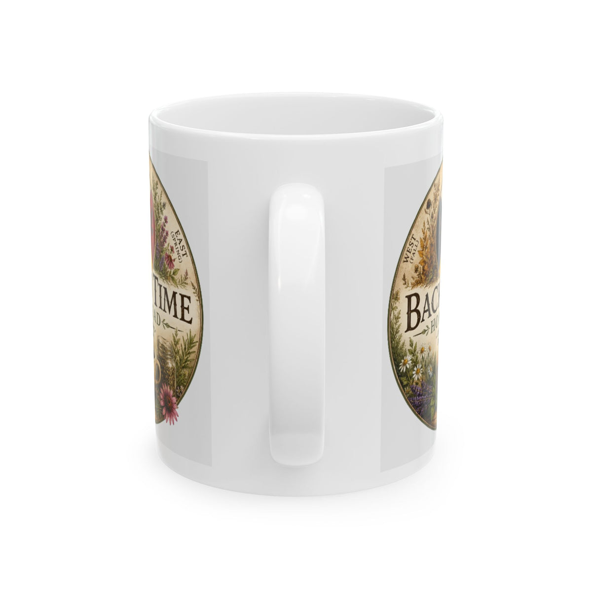 Back In Time Homestead Ceramic Tea Mug, (11oz, 15oz)