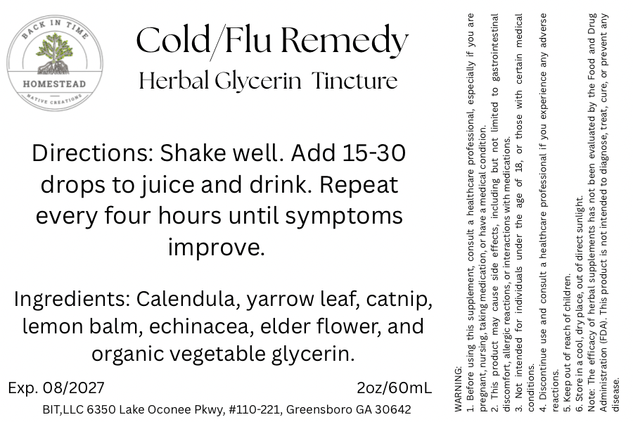 Cold/ Flu Remedy Glycerin Tincture