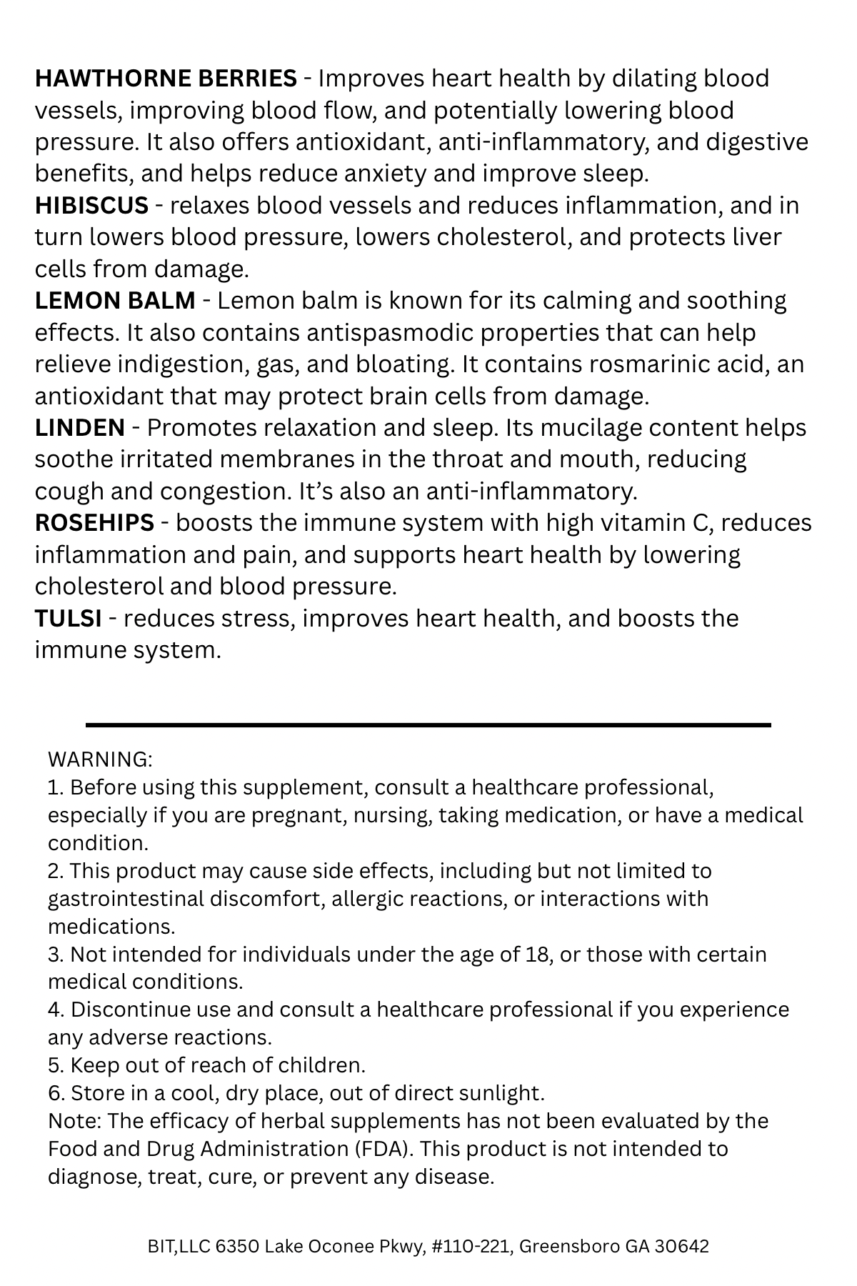 Heart Tonic Loose Leaf Tea