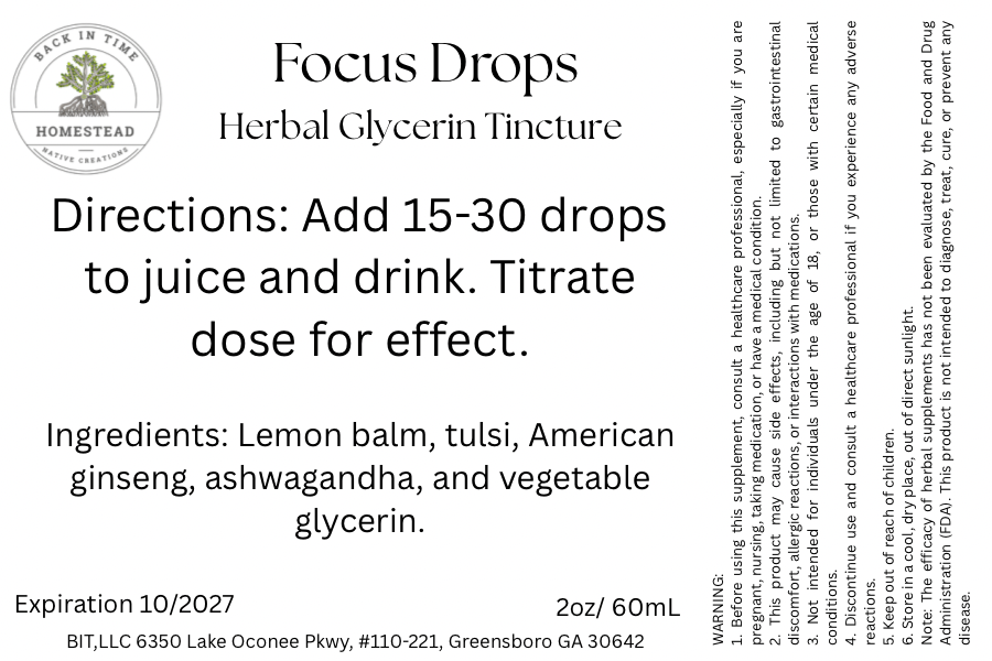 Focus Drops Glycerin Tincture