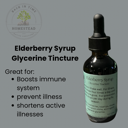 Elderberry Syrup Glycerine Tincture