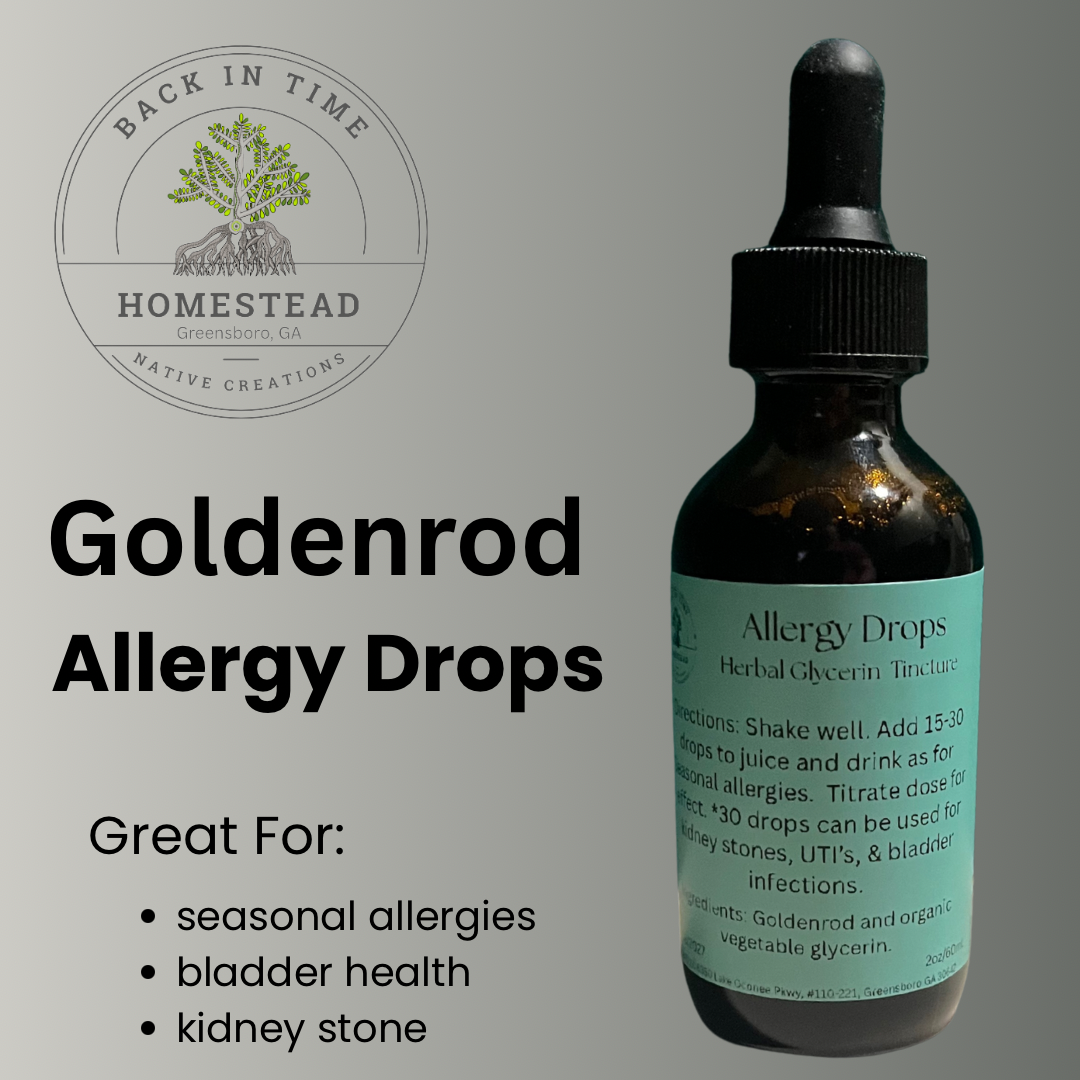 Goldenrod Allergy Drops Glycerin Tincture
