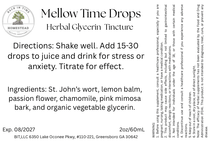 Mellow Time Glycerin Tincture