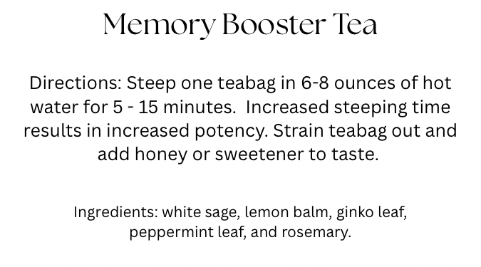 Memory Booster Tea Bags