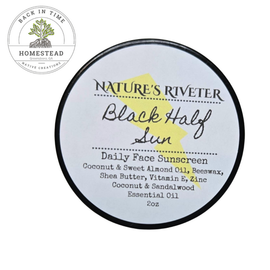 Black Half Sun Natural Sunscreen