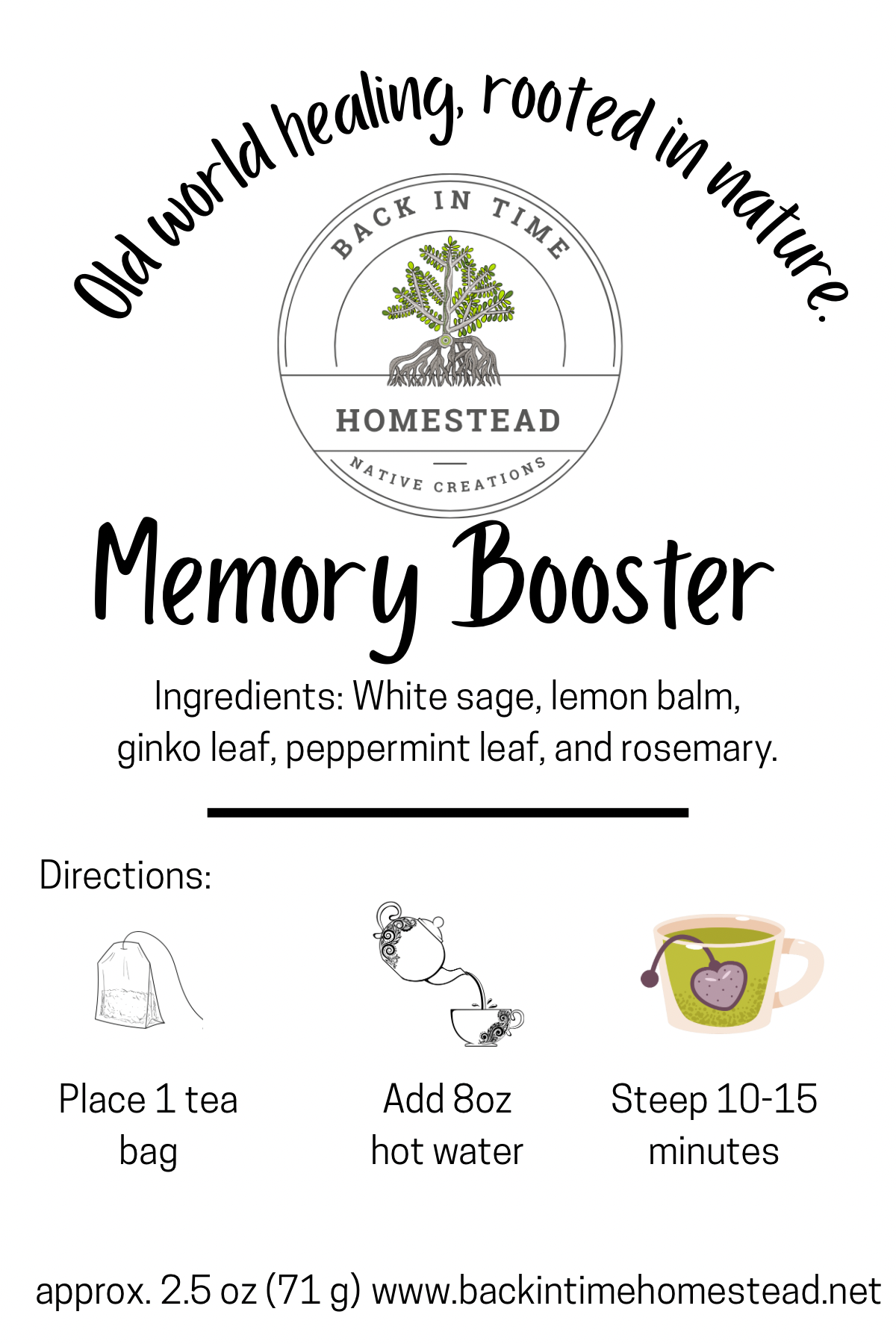 Memory Booster Tea Bags