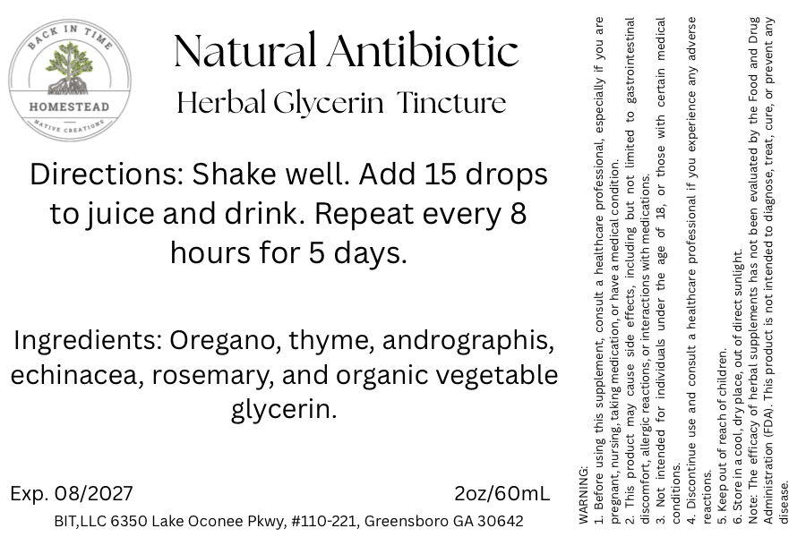 Natural Antibiotic Glycerin Tincture