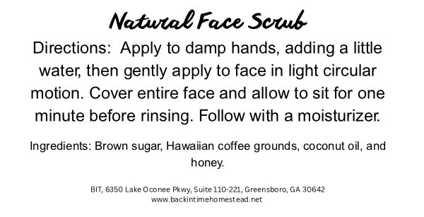 Natural Face Scrub