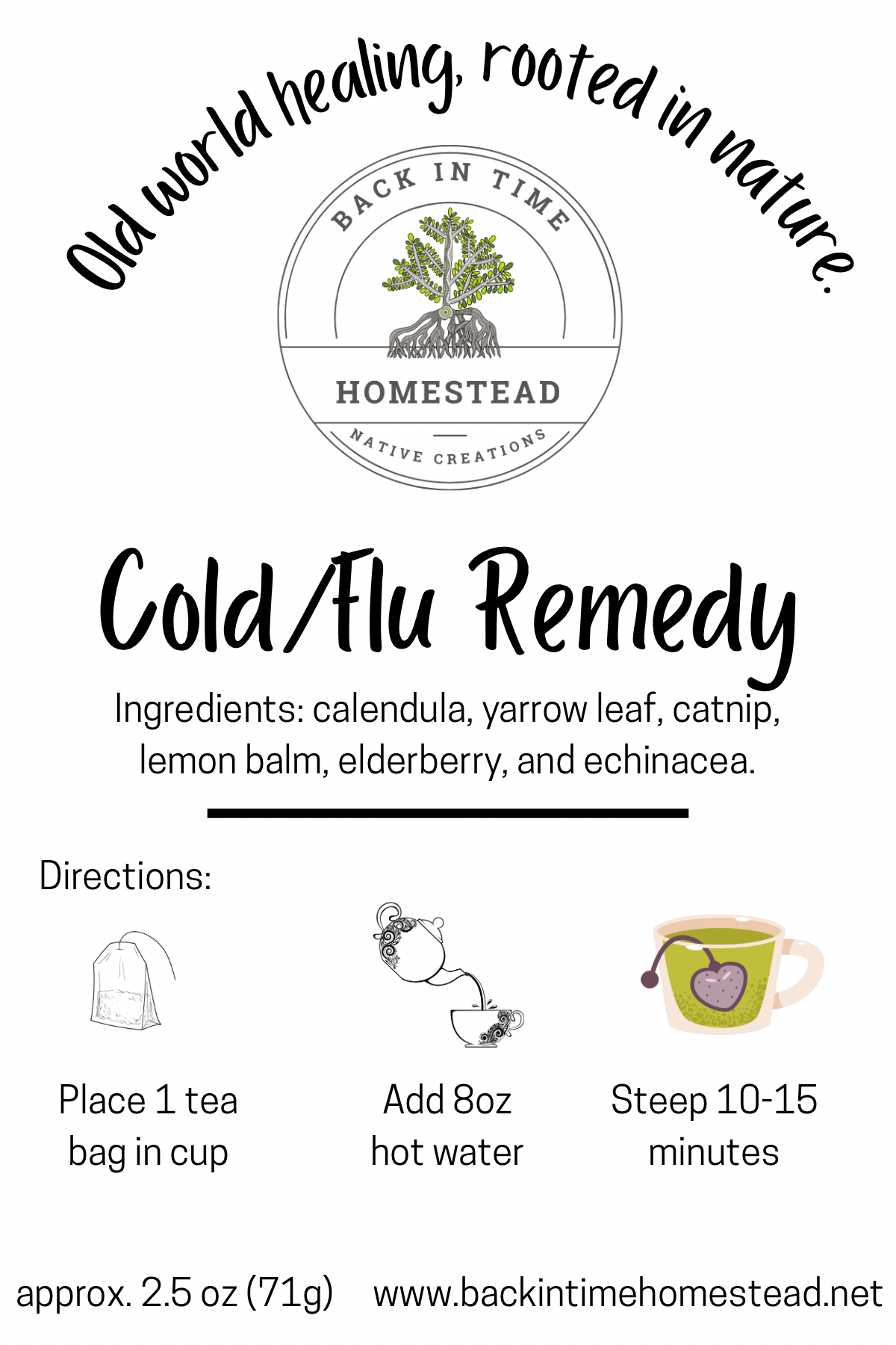 Cold/ Flu Remedy Tea Bags