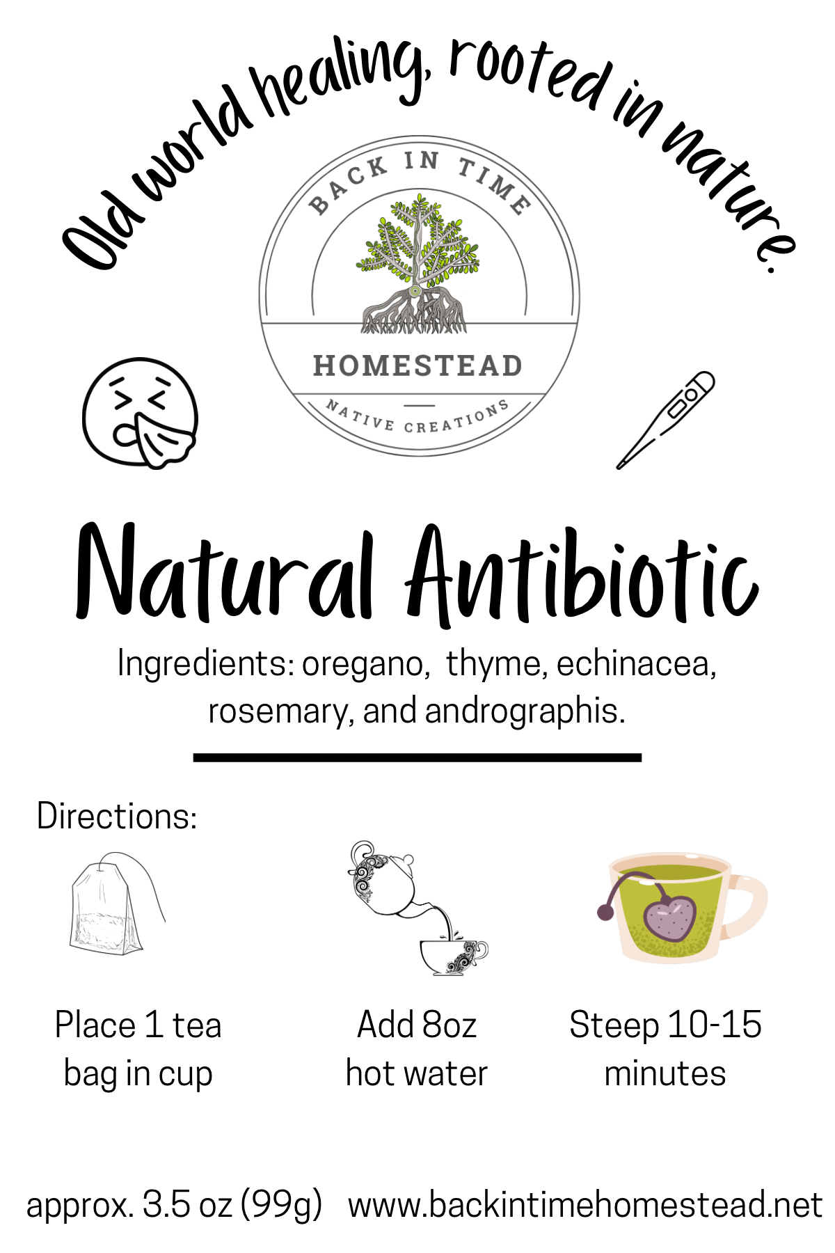 Natural Antibiotic Tea Bags