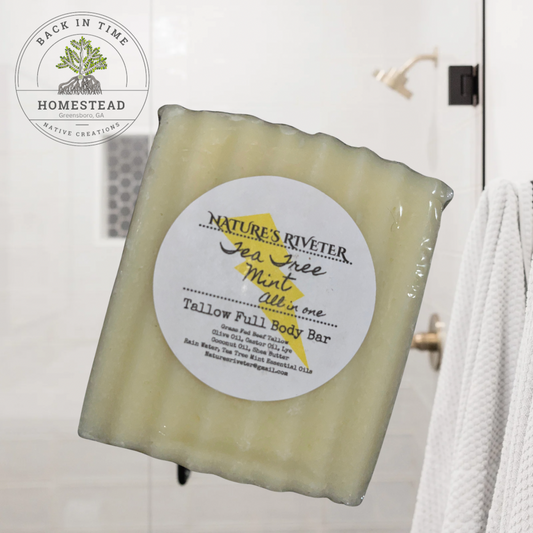 Tea Tree Mint All in One  Tallow Bath Bar