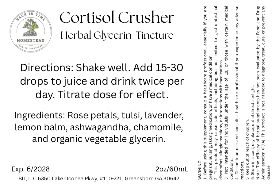 Cortisol Crusher Herbal Glycerine Tincture