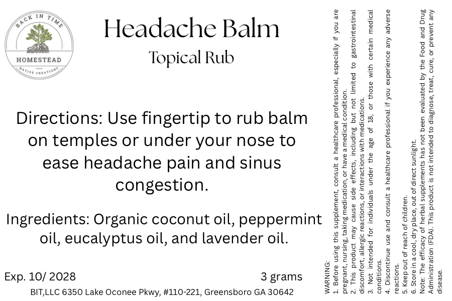Headache Balm
