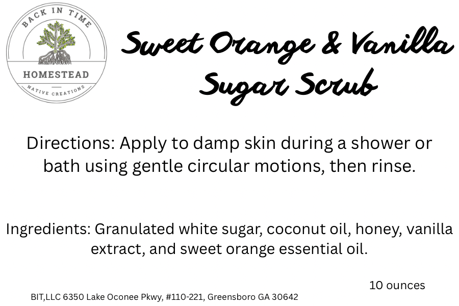 Sweet Orange & Vanilla Sugar Scrub