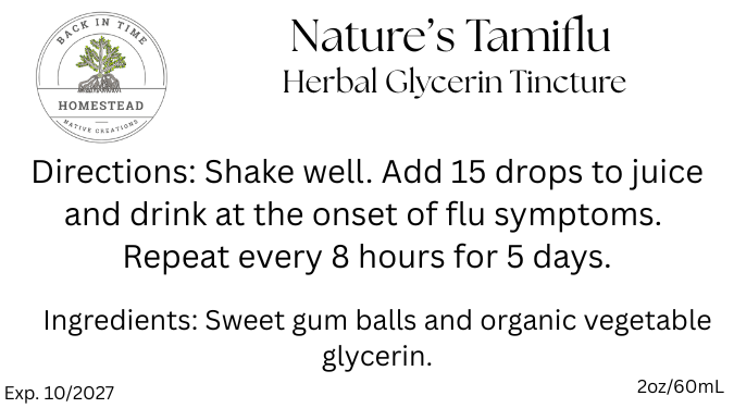Nature's Tamiflu Glycerin Tincture